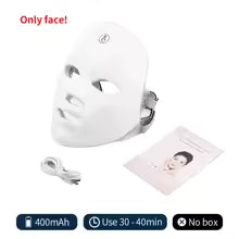 Wireless 7 Colors LED Face Beauty Machine Photon Facial Neck Skin Tighten Rejuvenation Facial Neck Mask